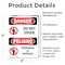 Signmission Do Not Enter Bilingual Danger Sign, Vinyl Decal, 5in W x 7in L, 2PK OS-2PACK-DS-D-57-VS-1151 - alternate 2